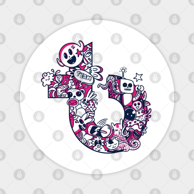 TB Doodle Icon Magnet by teambuilding.com